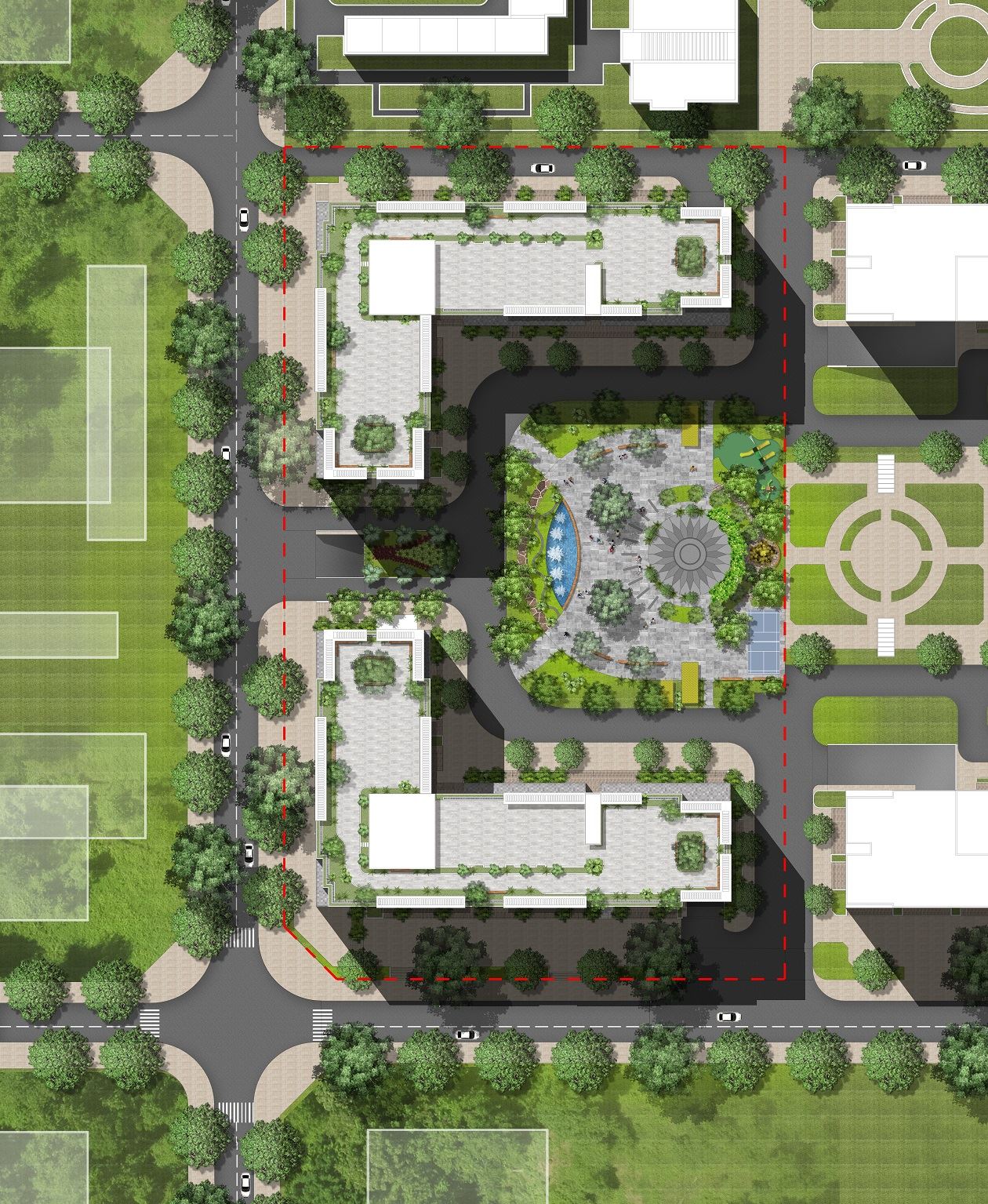 Tiện ích khuôn viên xanh trong lành ở Ecohome 3