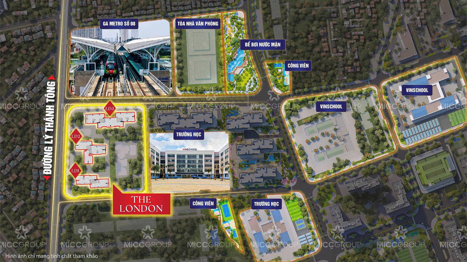 Mặt bằng thiết kế phân khu The London Vinhomes Ocean Park Gia Lâm