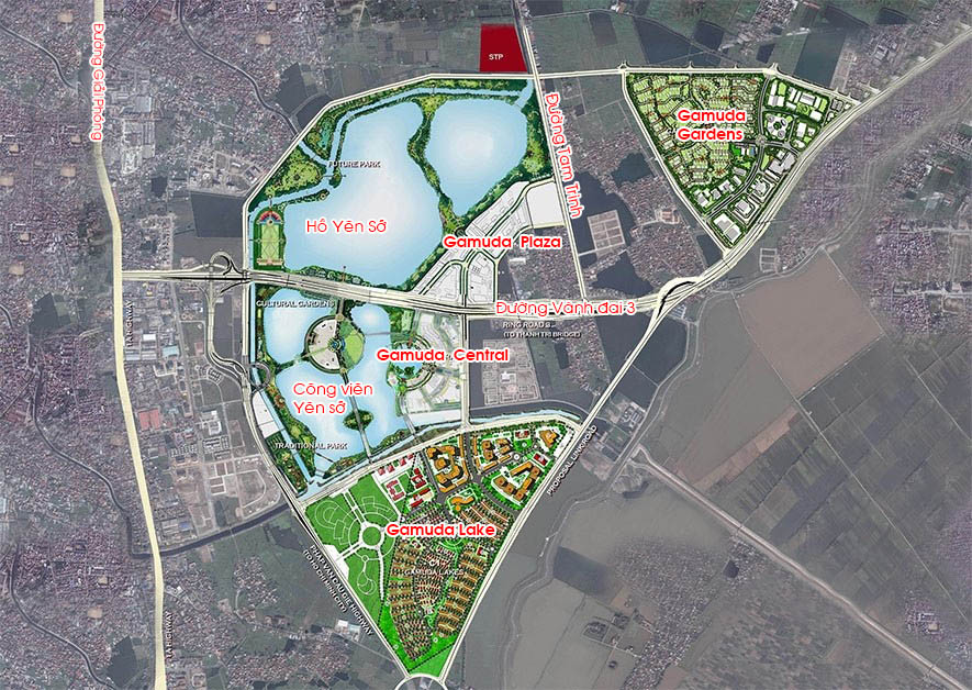Quy hoạch dự án Central Residence Gamuda Yên Sở