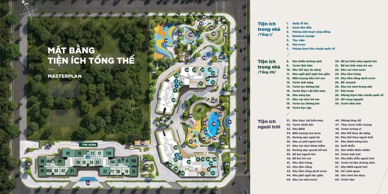 Hệ sinh thái tiện ích tại Masterise Lumiere EverGreen