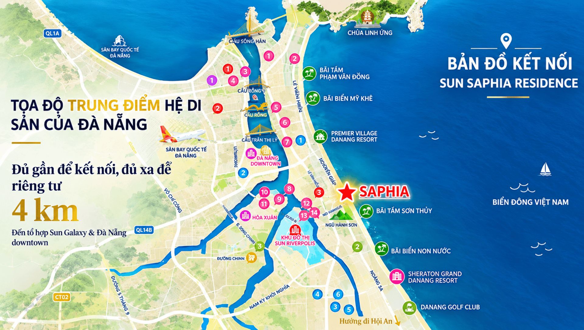 Quy hoạch dự án Sun Saphia Residence Đà Nẵng