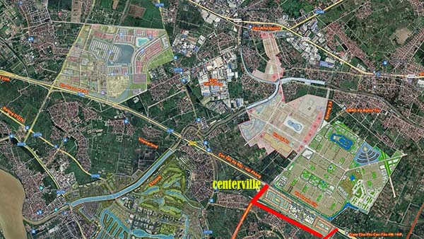 Vị trí Centerville Văn Giang