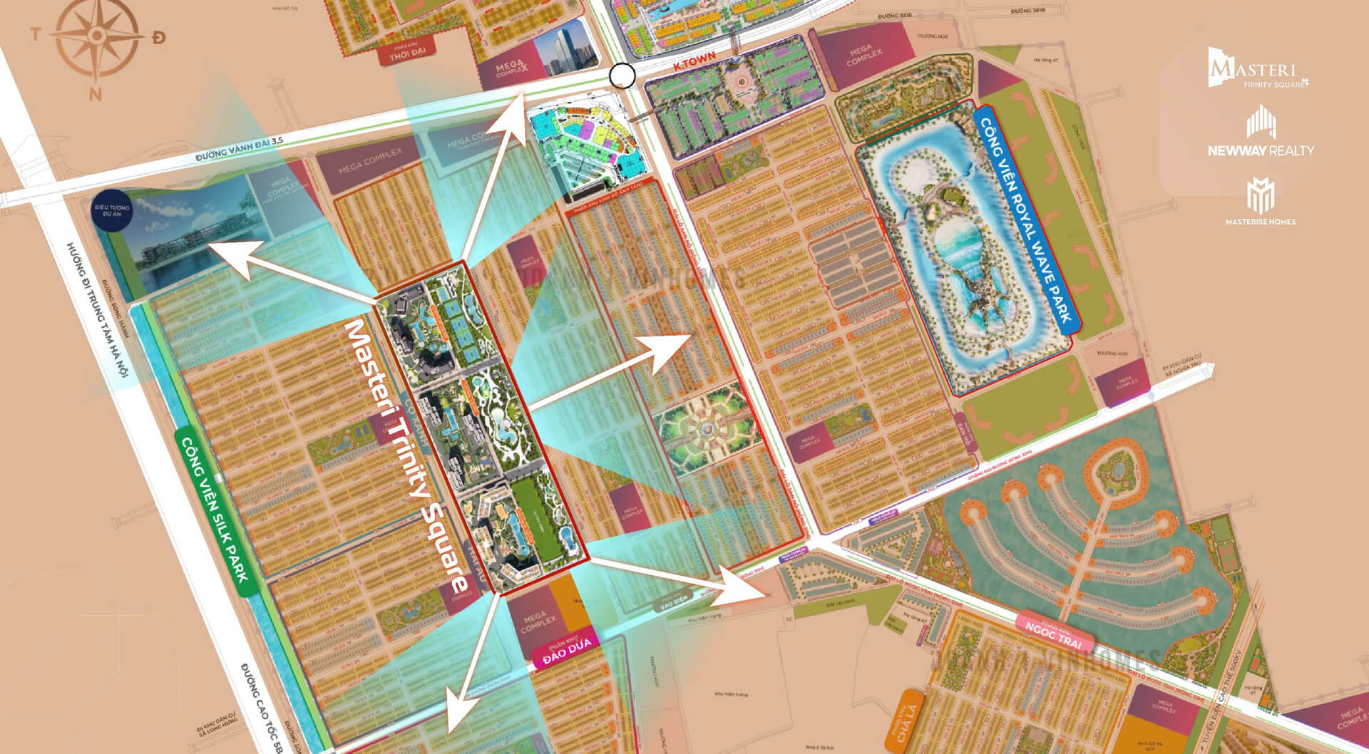 Vị trí Masteri Trinity Square Ocean Park 2 Hưng Yên