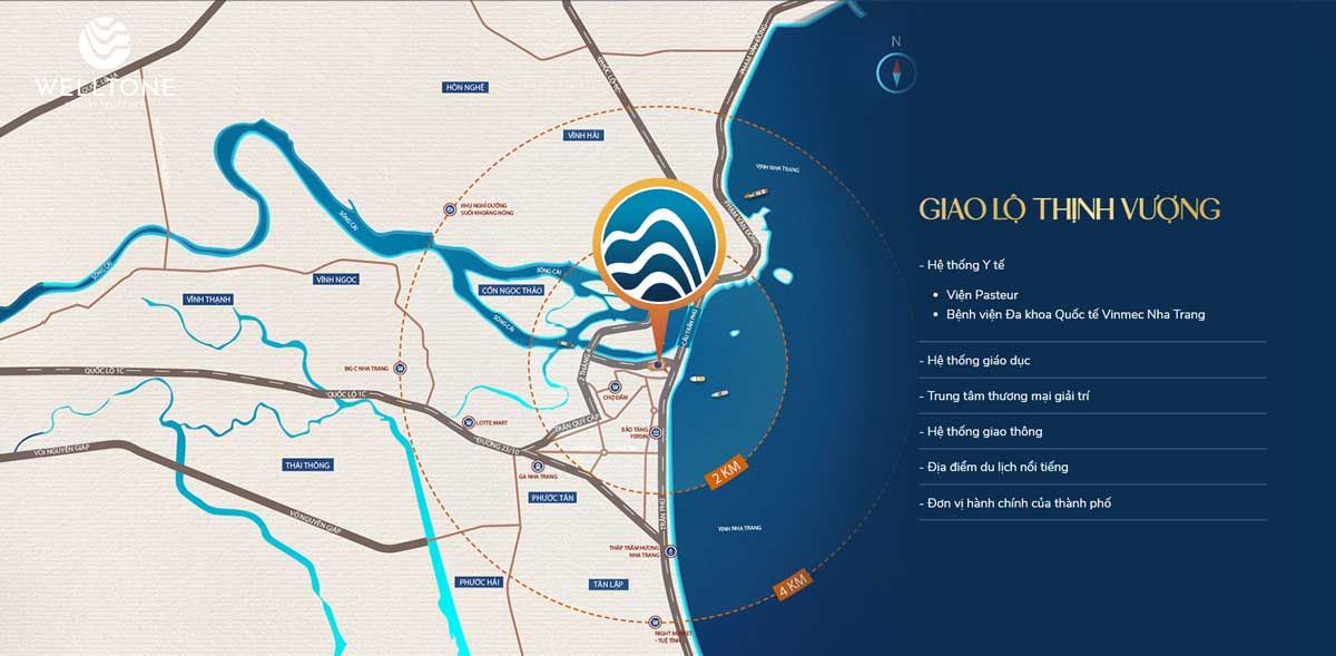 Vị trí Welltone Luxury Residence Nha Trang Tọa độ sống ven biển hiếm có giữa lòng thành phố