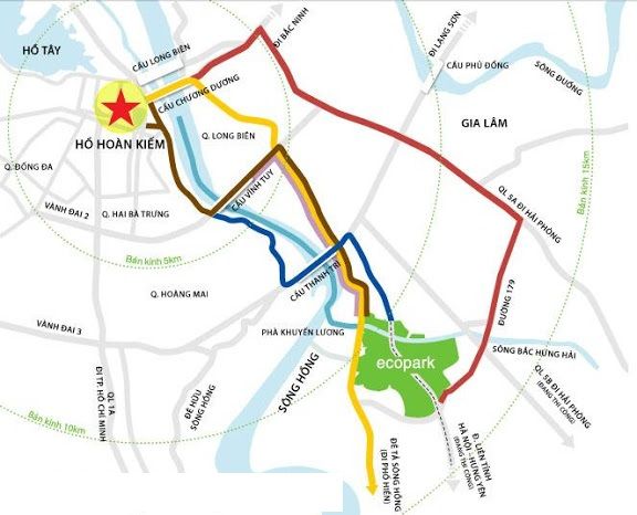 Vị trí Ecopark Văn Giang và tọa độ giao thương chiến lược cửa ngõ Đông Nam thủ đô