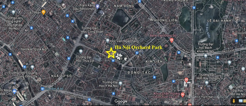 Vị trí Hà Nội Orchard Park 6-8 Chùa Bộc 