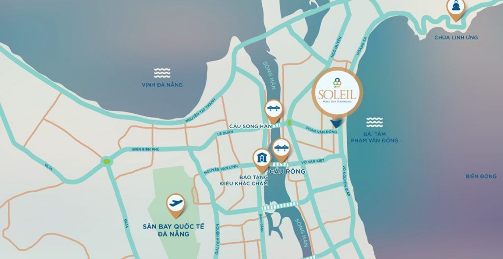 Vị trí Wyndham Soleil Đà Nẵng