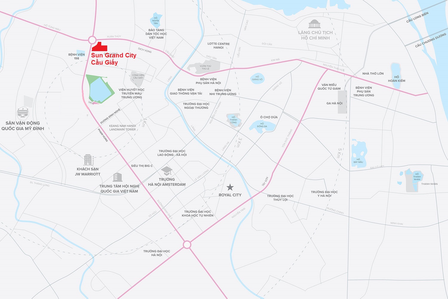 Vị Trí Sun Grand City Cầu Giấy
