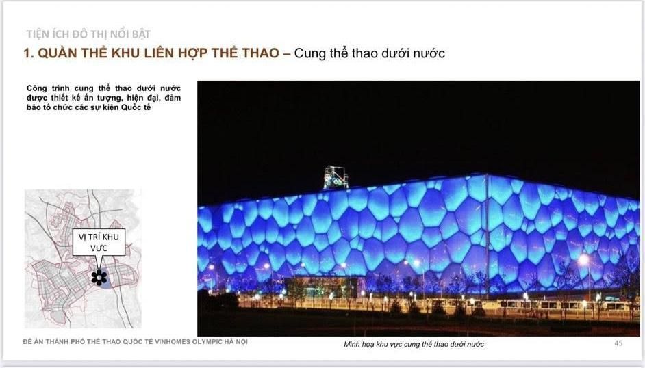 Cung thể thao dưới nước Vinhomes Olympic Ngọc Hồi 
