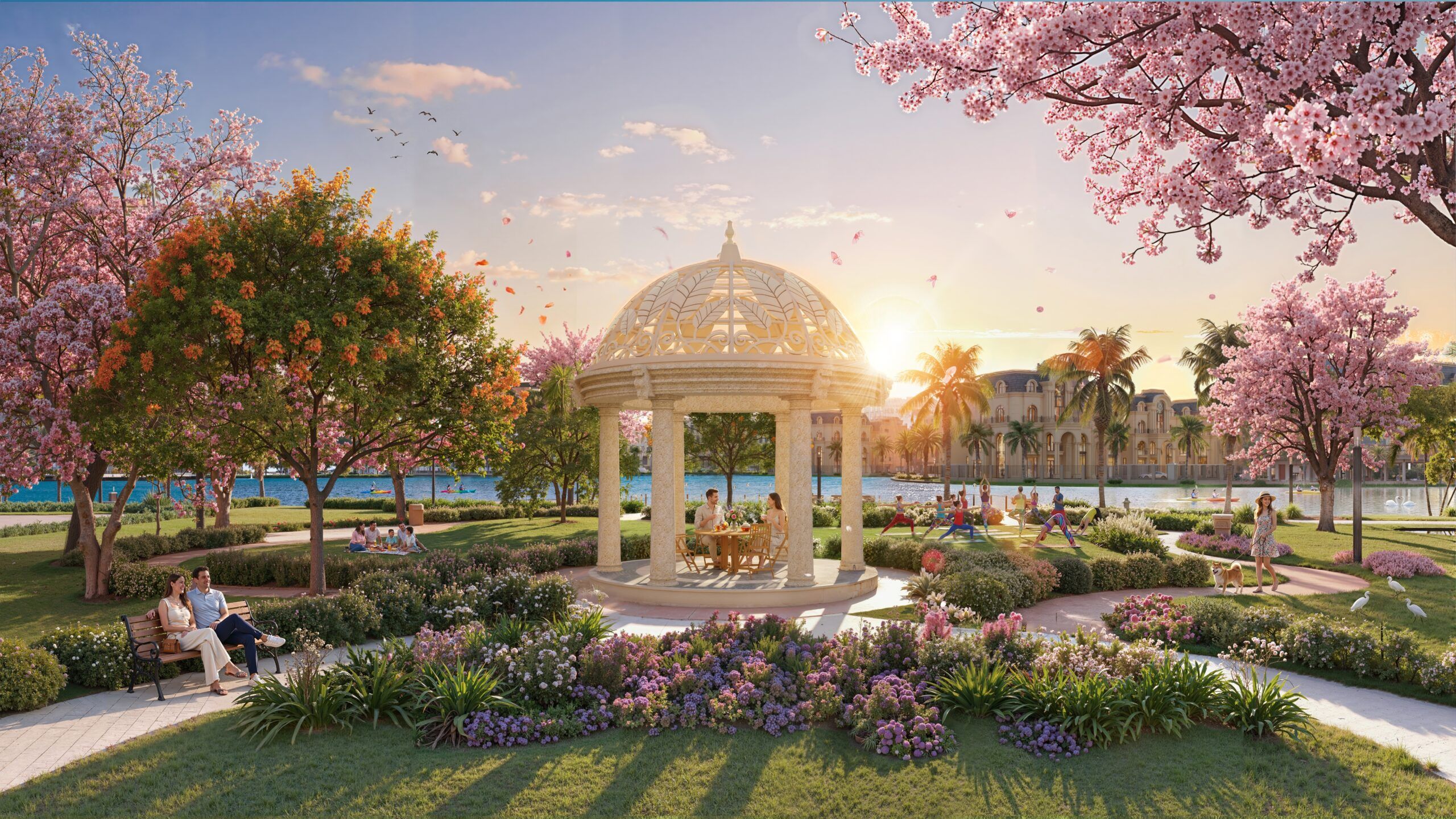 Tiện ích The Crown Đại Hoàng Sơn Bắc Ninh và không gian sống sinh thái 68 đặc quyền