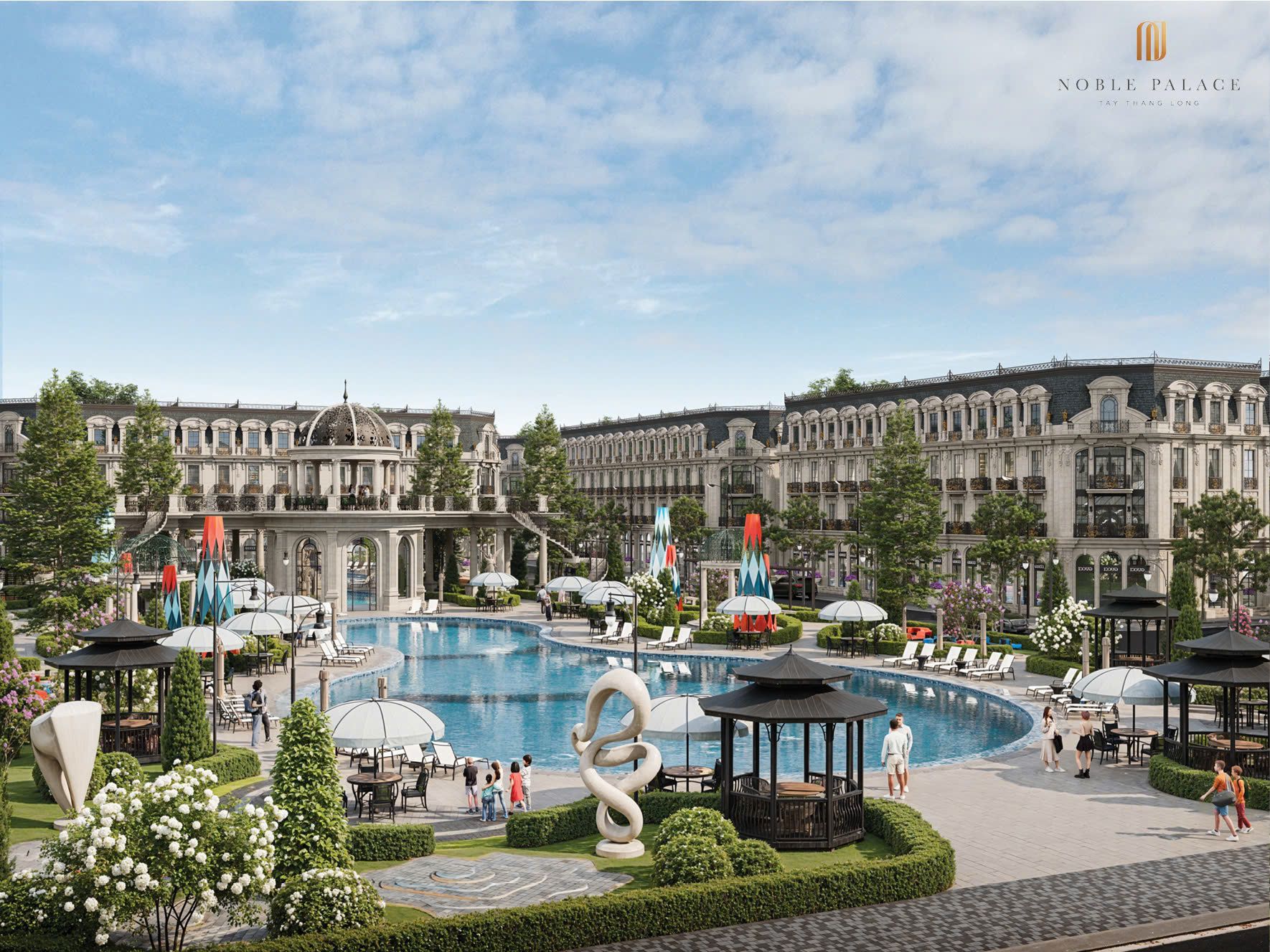 Shophouse Grand 4 tầng Noble Palace Tây Thăng Long