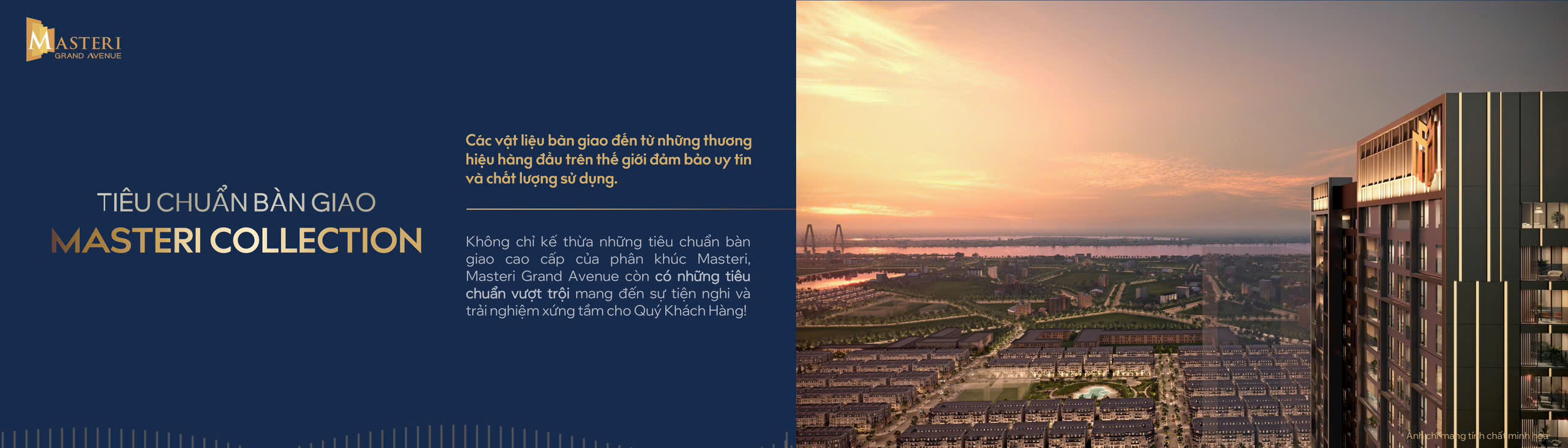 Thiết kế và tiêu chuẩn bàn giao tòa The Sunset Masteri Grand Avenue Cổ Loa