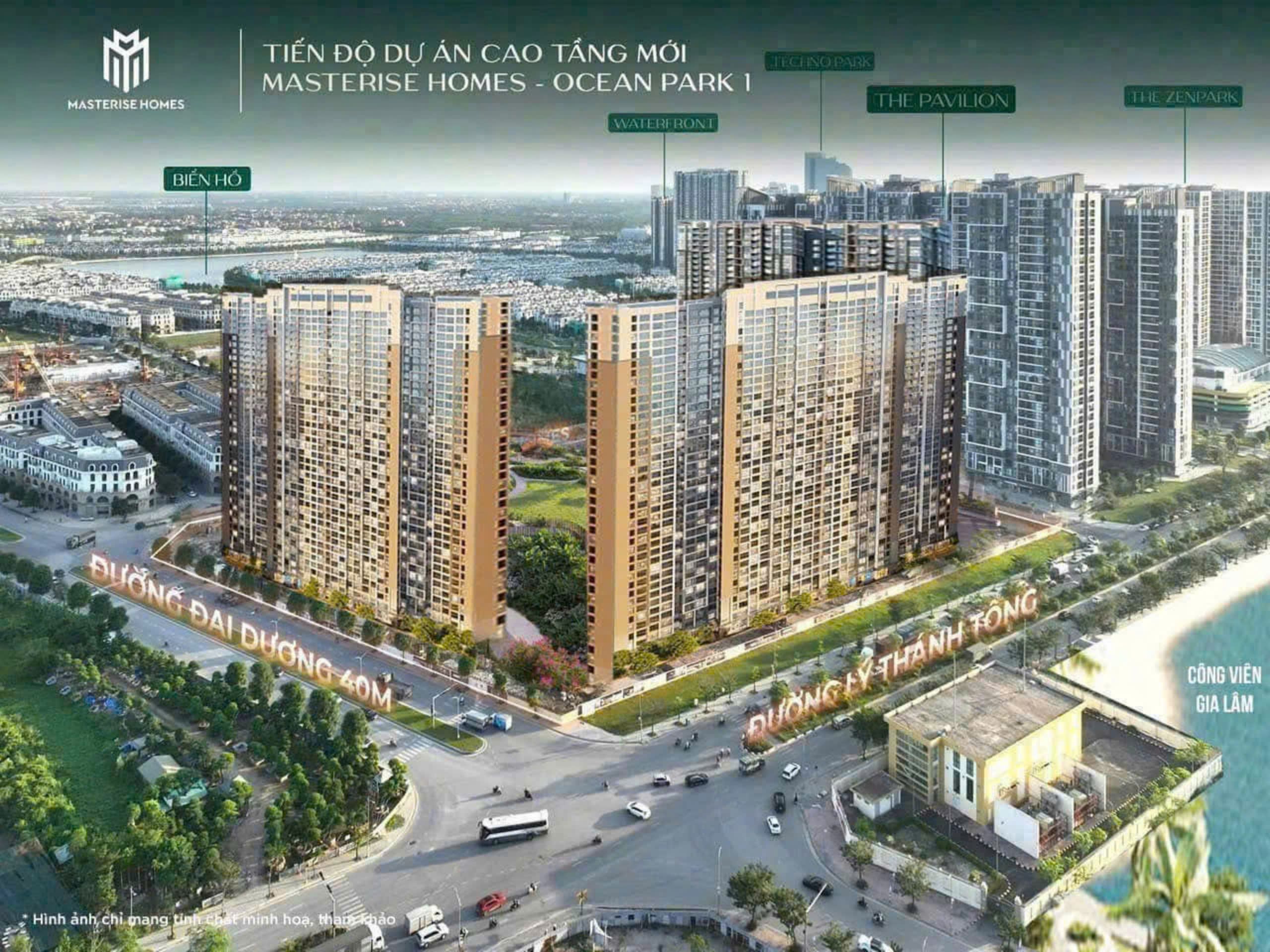 Đường đến dự án Masteri Lakeside Vinhomes Ocean Park Gia Lâm
