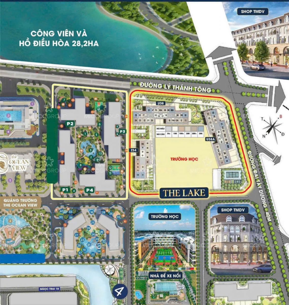 Vị trí Masteri Lakeside Vinhomes Ocean Park Gia Lâm
