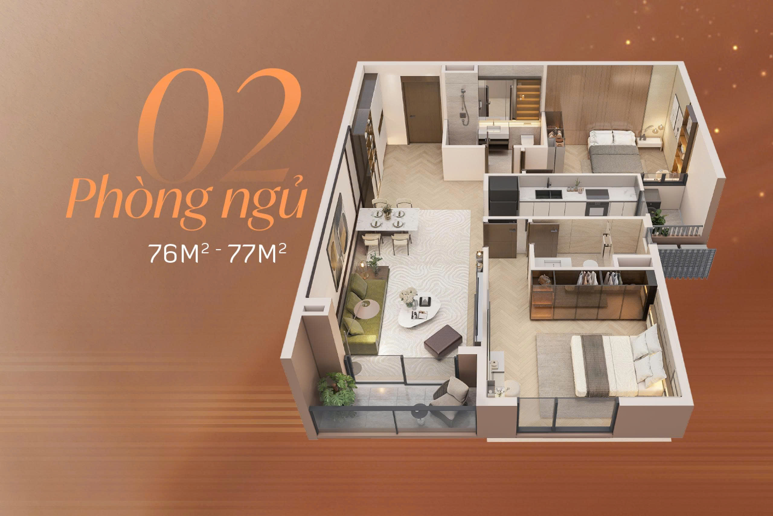 Khám phá không gian sống lý tưởng tại căn hộ 2PN Long Biên Central