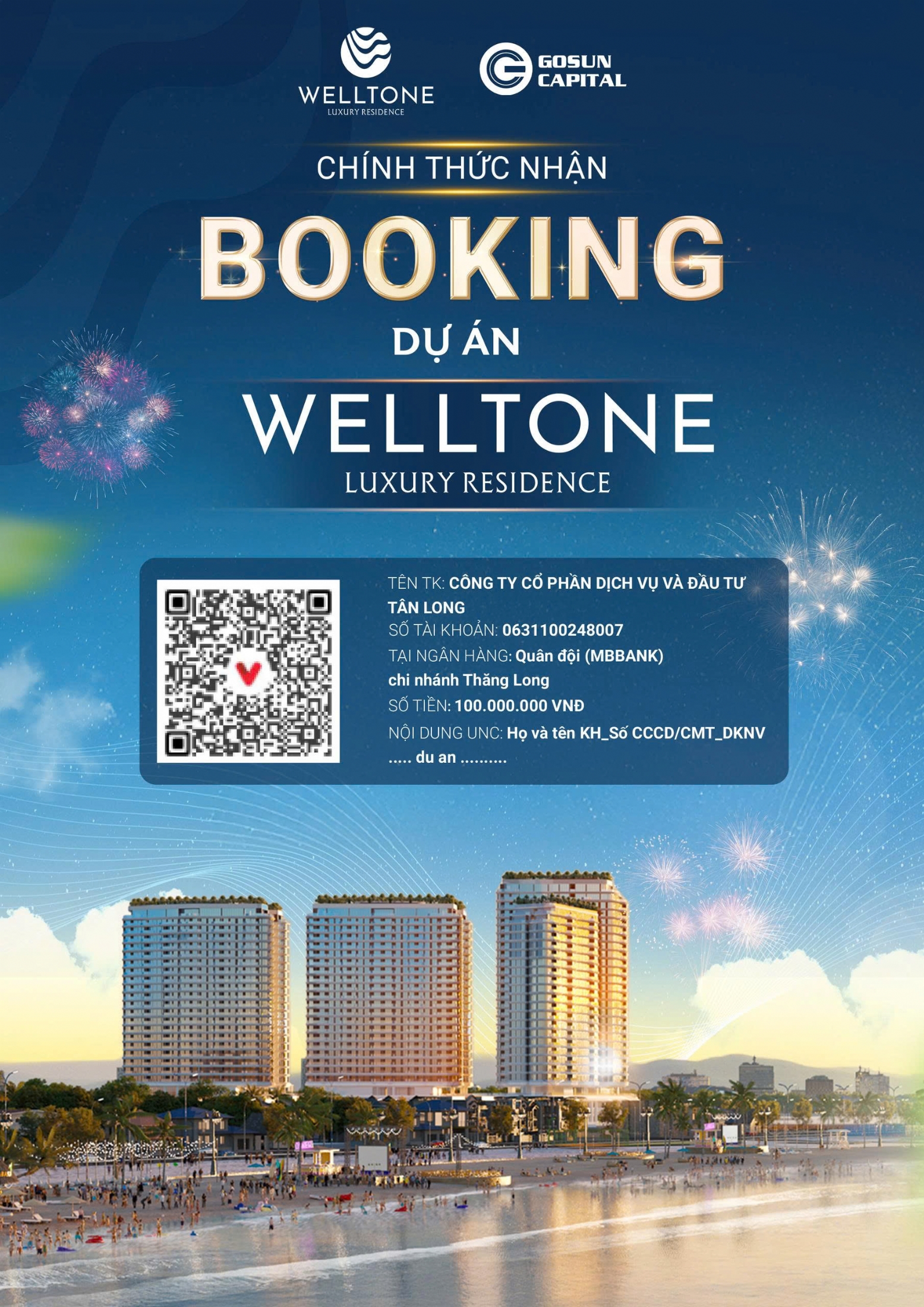 Booking căn hộ Welltone Luxury Residence Nha Trang