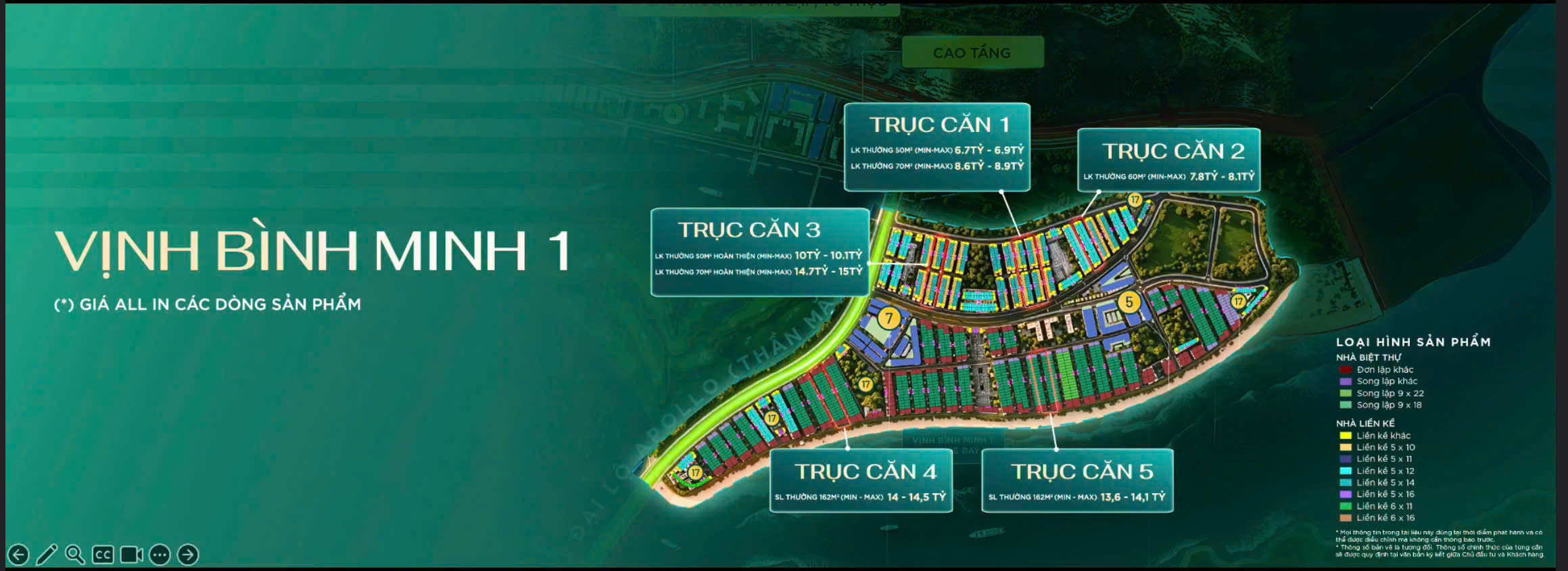 Giá bán Vinhomes Global Gate Hạ Long